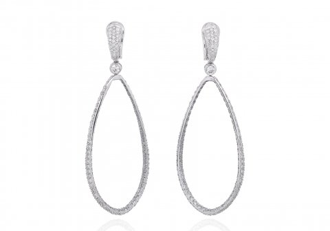 Chandelier Dangle Drop Earrings 14k Yellow Gold