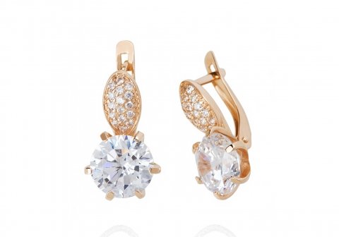2.60 Ct Natural Diamond Sterling Drop Dangle Earrings
